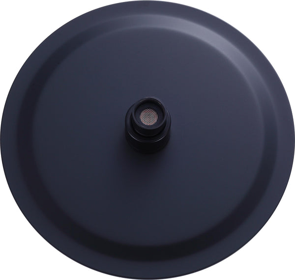 200mm Shower Head Round 304SS Electroplated Matte Black Finish Deals499