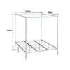 4 Four Poster King Bed Frame Deals499