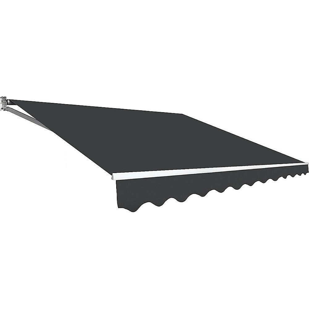 Outdoor Folding Arm Awning Retractable Sunshade Canopy Grey 4.0m x 3.0m Deals499