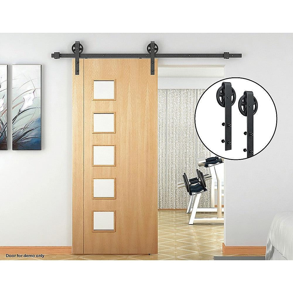 2M Big Spoke Wheel Sliding Barn Door Hardware Deals499