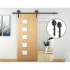 2M Big Spoke Wheel Sliding Barn Door Hardware Deals499