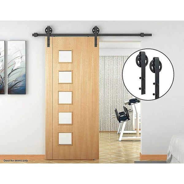 2M Big Spoke Wheel Sliding Barn Door Hardware Deals499