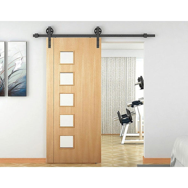2M Big Spoke Wheel Sliding Barn Door Hardware Deals499