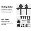 2M Big Spoke Wheel Sliding Barn Door Hardware Deals499