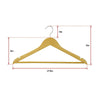 120pc Wooden Clothes Hangers Coat Pant Suit Coathangers Rack Wardrobe Wood from Deals499 at Deals499
