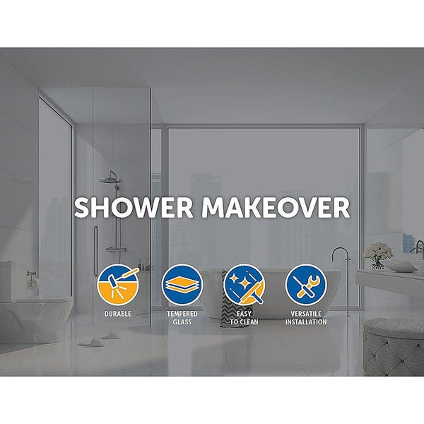 800 x 2100mm Frameless 10mm Safety Glass Shower Screen Deals499