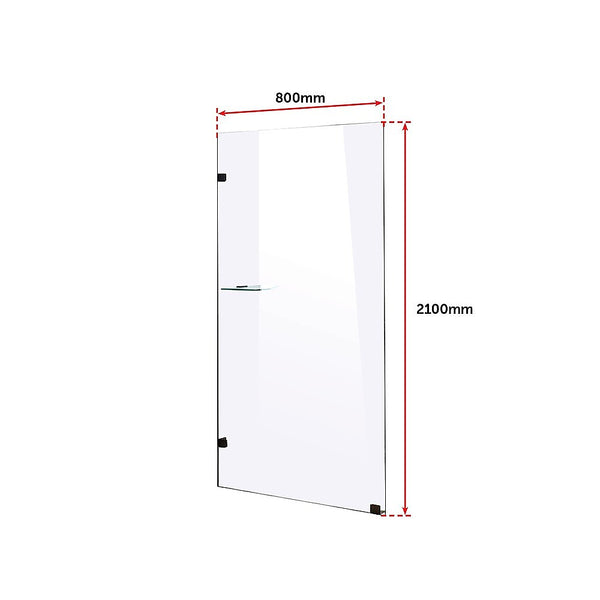 800 x 2100mm Frameless 10mm Safety Glass Shower Screen Deals499