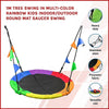 1m Tree Swing in Multi-Color Rainbow Kids Indoor/Outdoor Round Mat Saucer Swing Deals499