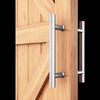 Round 300mm Push Pull Stainless Steel Door Handle Entrance Entry Shower Glass Deals499