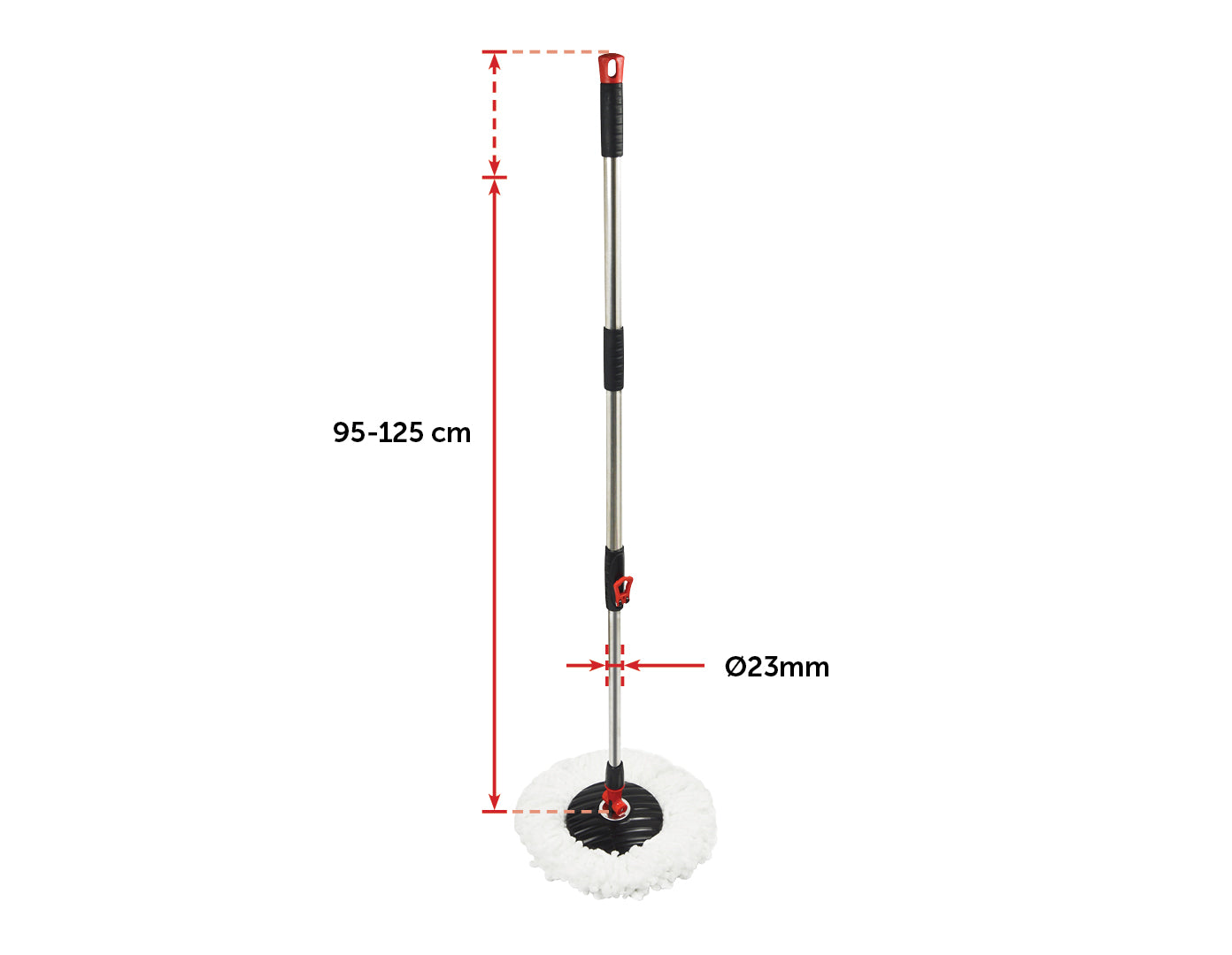 Spin Rotating Mop and Bucket Set with Wheels and 4 Microfibre Mop Heads Deals499