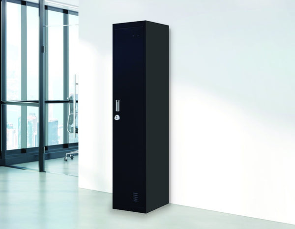 3-Digit Combination Lock One-Door Office Gym Shed Clothing Locker Cabinet Black Deals499