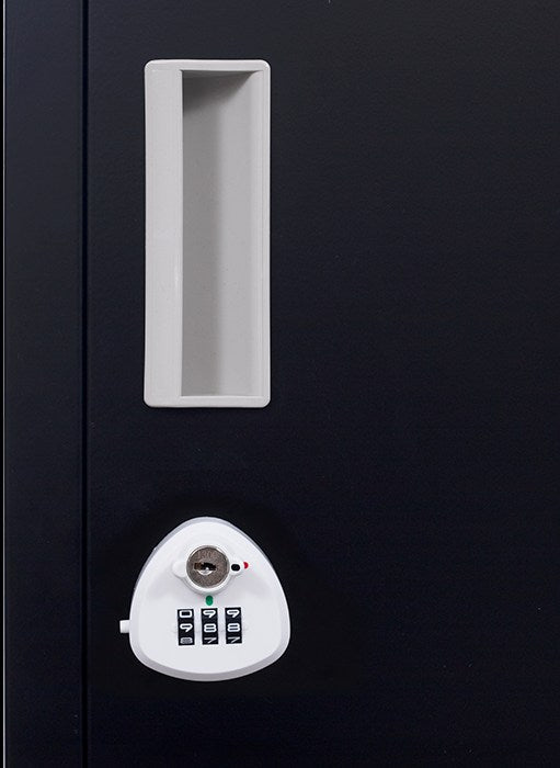 3-Digit Combination Lock One-Door Office Gym Shed Clothing Locker Cabinet Black Deals499