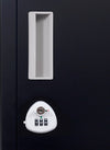 3-Digit Combination Lock One-Door Office Gym Shed Clothing Locker Cabinet Black Deals499