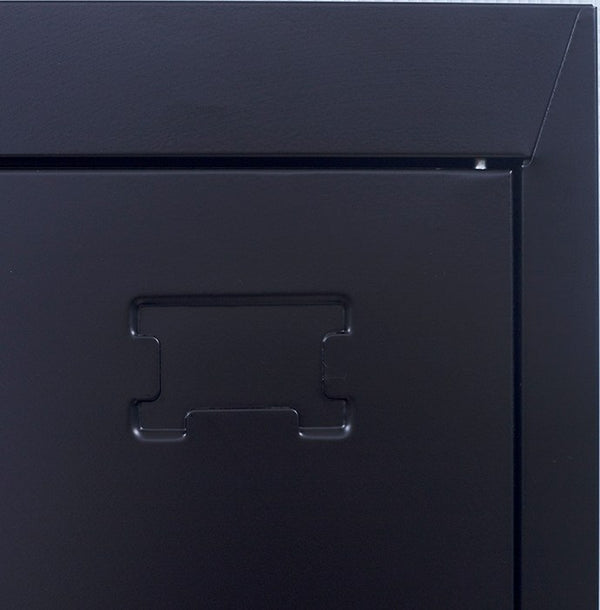 3-Digit Combination Lock One-Door Office Gym Shed Clothing Locker Cabinet Black Deals499