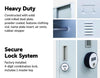 4-Digit Combination Lock 2-Door Vertical Locker for Office Gym Shed School Home Storage Grey Deals499