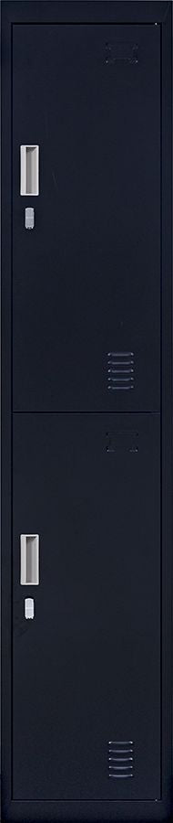 Padlock-operated lock 2-Door Vertical Locker for Office Gym Shed School Home Storage Black Deals499
