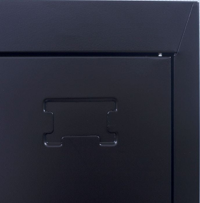 Padlock-operated lock 2-Door Vertical Locker for Office Gym Shed School Home Storage Black Deals499