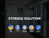 3-digit Combination Lock 4 Door Locker for Office Gym Black Deals499