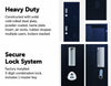 3-digit Combination Lock 4 Door Locker for Office Gym Black Deals499