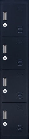 3-digit Combination Lock 4 Door Locker for Office Gym Black Deals499