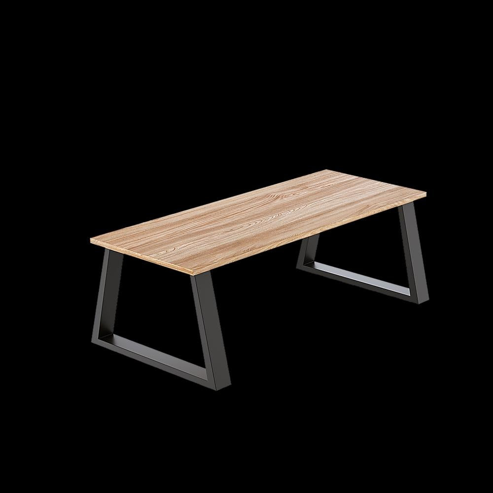 Trapezium Shaped Table Bench Desk Legs Retro Industrial Design Fully Welded - Black Deals499