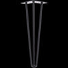 Set of 4 Industrial 3 - Rod Retro Hairpin Table Legs 12mm Steel Bench Desk - 41cm Black Deals499
