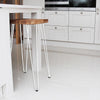 Set of 4 Industrial Retro Hairpin Table Legs 12mm Steel Bench Desk - 71cm White Deals499
