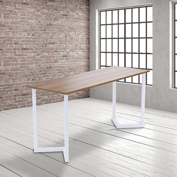 V Shaped Table Bench Desk Legs Retro Industrial Design Fully Welded - White Deals499