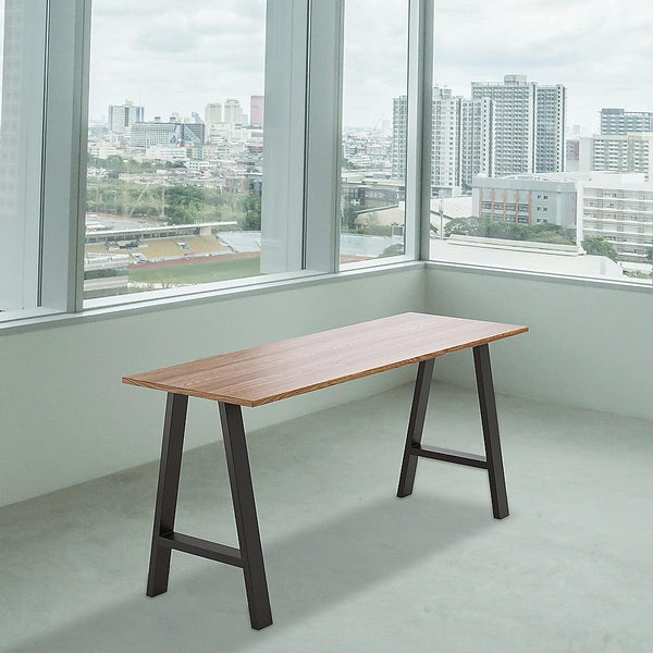 2x Rustic Dining Table Legs Steel Industrial Vintage 71cm - Black Deals499