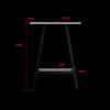 2x Rustic Dining Table Legs Steel Industrial Vintage 71cm - Black Deals499