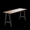 2x Rustic Dining Table Legs Steel Industrial Vintage 71cm - Black Deals499