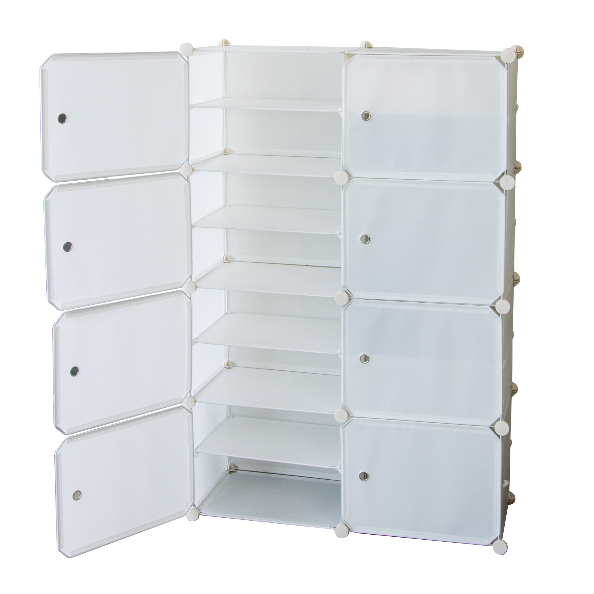 White Cube DIY Shoe Cabinet Rack Storage Portable Stackable Organiser Stand Deals499