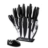 Kitchen 17 Pc Knife Set w/ Block & Sharpener Chef Bread Steak Knives Deals499