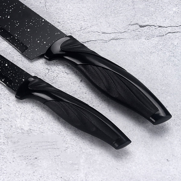 Kitchen 17 Pc Knife Set w/ Block & Sharpener Chef Bread Steak Knives Deals499