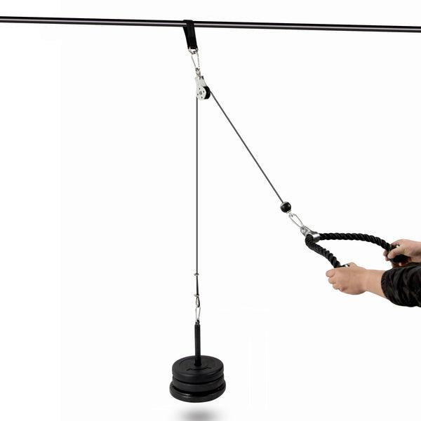 Pulley System Cable Attachment Pull Down Machine DIY Home Gym Workout Kit Deals499