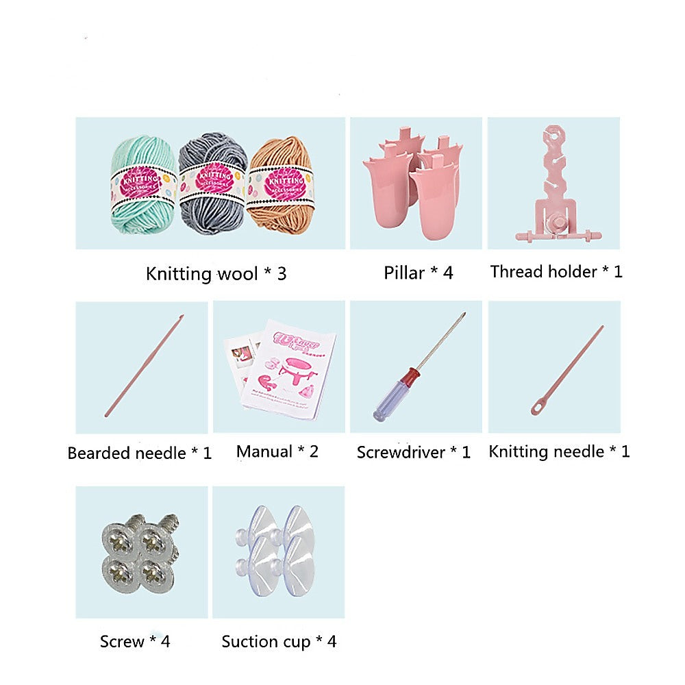 DIY Knitting Machine Smart Weaving Knit Rotating Kids Toy Scarf Sock Hat Gift from Deals499 at Deals499