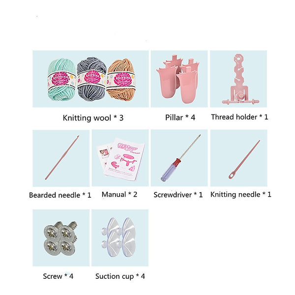 DIY Knitting Machine Smart Weaving Knit Rotating Kids Toy Scarf Sock Hat Gift from Deals499 at Deals499