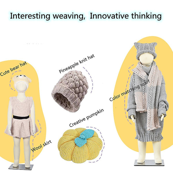 DIY Knitting Machine Smart Weaving Knit Rotating Kids Toy Scarf Sock Hat Gift from Deals499 at Deals499