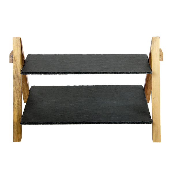 Party 2 Tier Cake Stand Slate Wedding Tiered Serving Stand Afternoon Tea Deals499