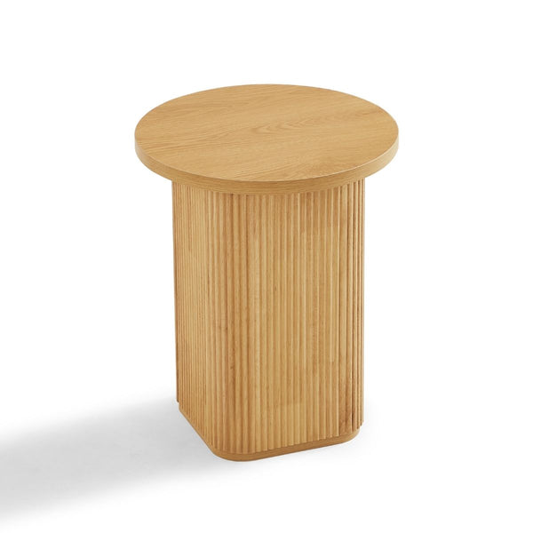 Kate Round Column Side Table in Natural Deals499