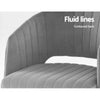 Velvet Office Chair Fabric Computer Chairs Adjustable Armchair Work Study Grey Deals499