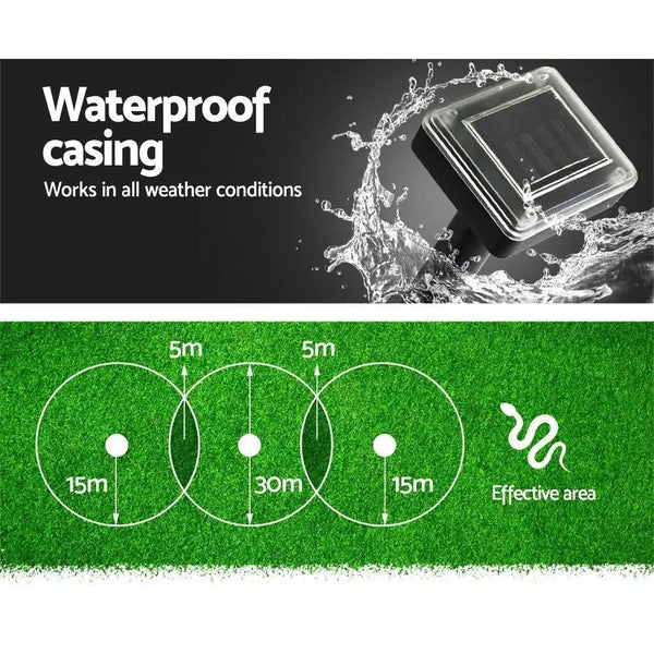 Vermitrap Set of 6 Ultrasonic Solar Powered Snake Repellent Deals499