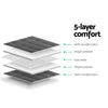 Weighted Blanket Adult 7KG Heavy Gravity Blankets Microfibre Cover Glass Beads Calming Sleep Anxiety Relief Grey Giselle