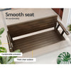 Gardeon Porch Swing Chair with Chain Outdoor Furniture 3 Seater Bench Wooden Brown from Deals499 at Deals499
