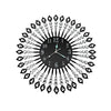 Wall Clock Silent Large Home Office Decor Round Luxury Modern Battery Black Deals499