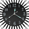 Wall Clock Silent Large Home Office Decor Round Luxury Modern Battery Black Deals499