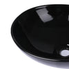 Wash Basin Oval Ceramic Hand Bowl Bathroom Sink Vanity Above Counter Gloss Black Deals499