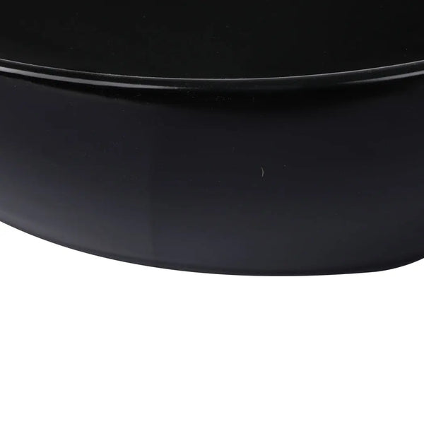 Wash Basin Oval Ceramic Hand Bowl Bathroom Sink Vanity Above Counter Gloss Black Deals499