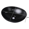 Wash Basin Oval Ceramic Hand Bowl Bathroom Sink Vanity Above Counter Matte Black Deals499