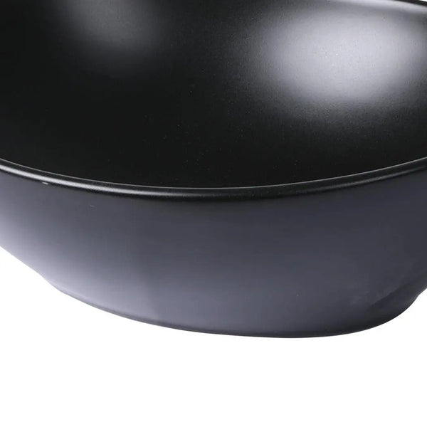 Wash Basin Oval Ceramic Hand Bowl Bathroom Sink Vanity Above Counter Matte Black Deals499